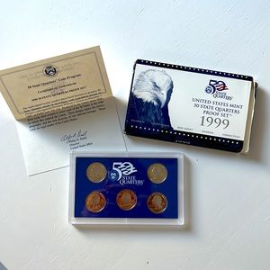 United States Mint 50 State Quarters Proof Set 1999 Edition!